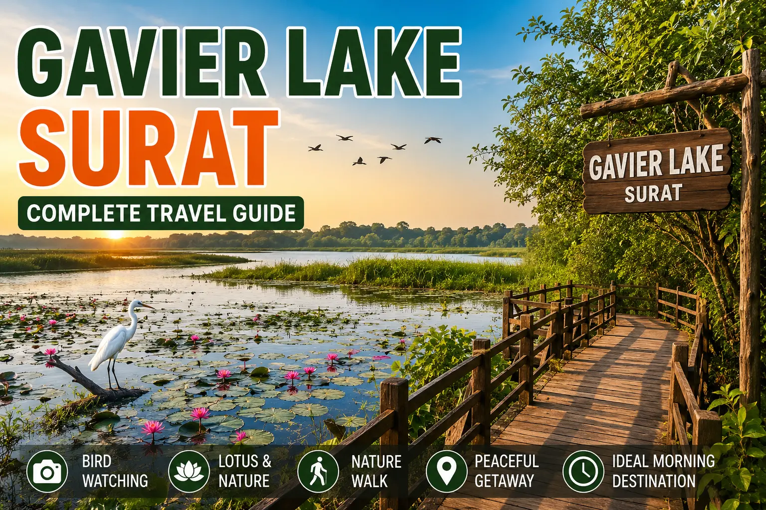 Gavier Lake Timing, SURAT, Address, Ticket Price & Surat Tourism