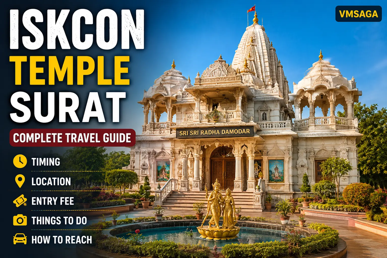 ISKCON Temple Surat – Timing, Address, Ticket Price, Location & Complete Visitor Guide