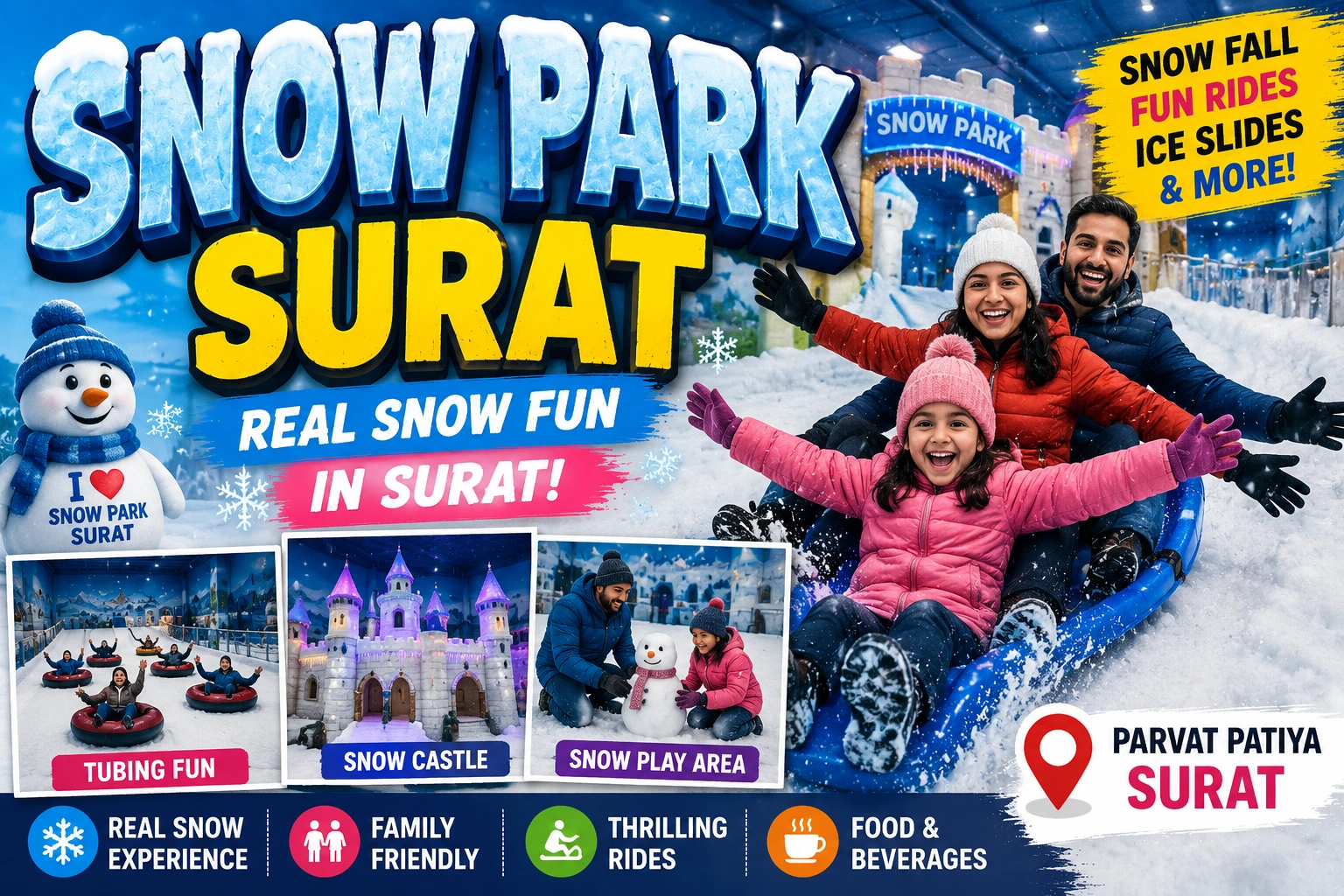 Snow Park Surat – Ticket Price, Timing, Rides, Address