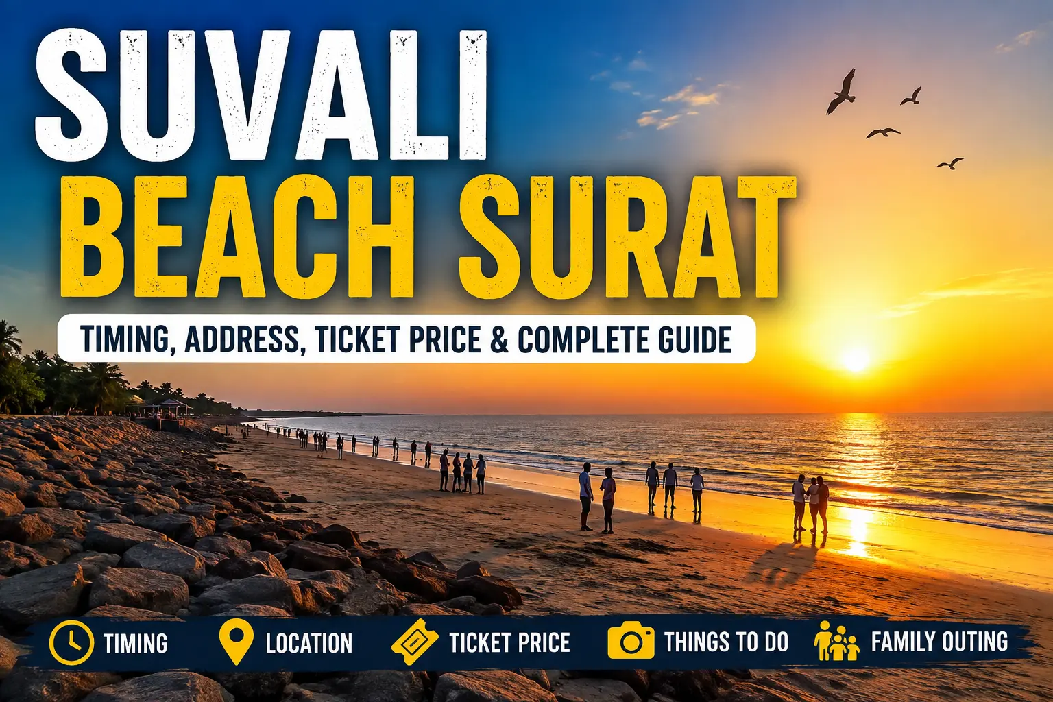 Suvali Beach Surat Timing, Address, Ticket Price