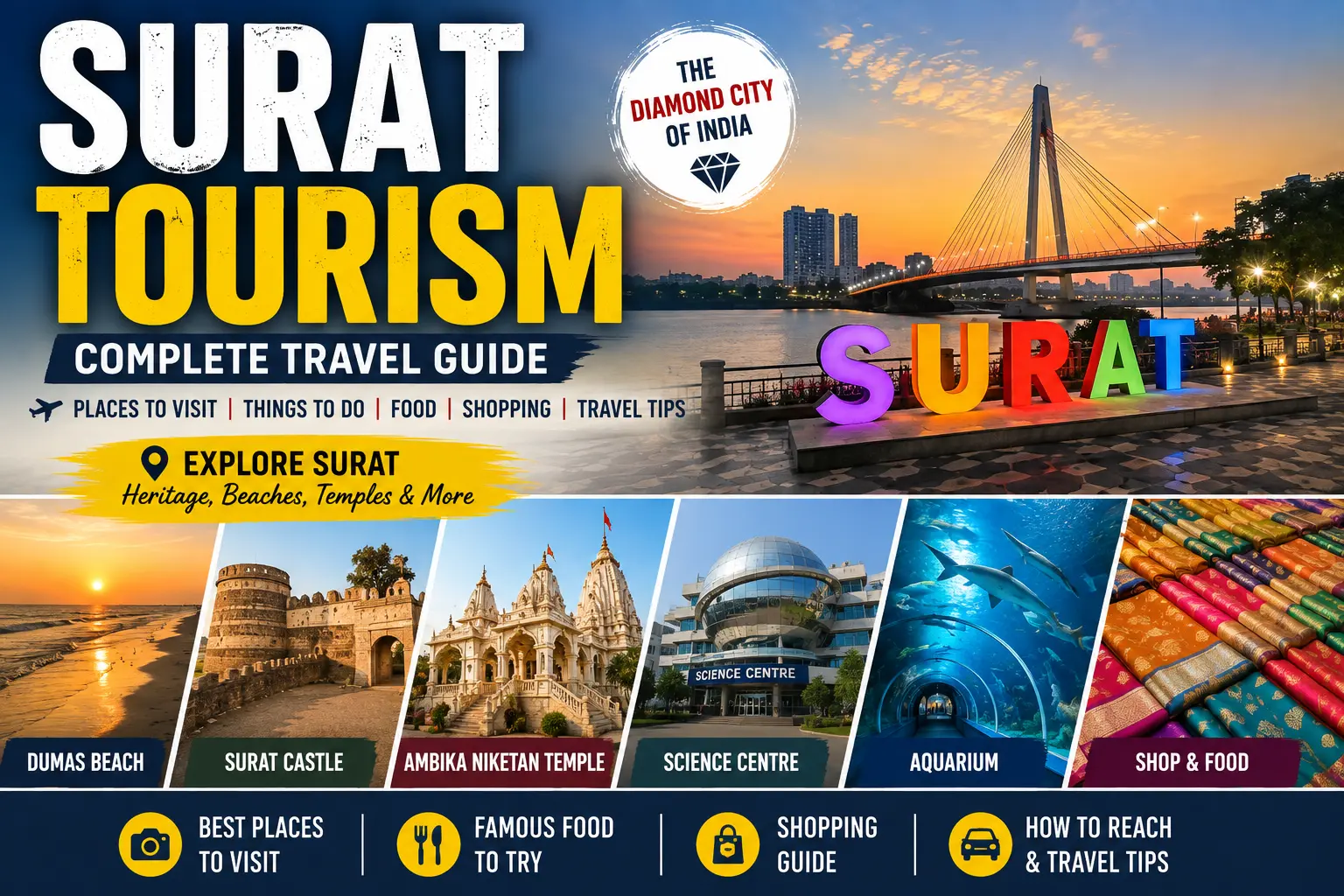 Surat Tourism Best Places to Visit, Things to Do & Travel Guide